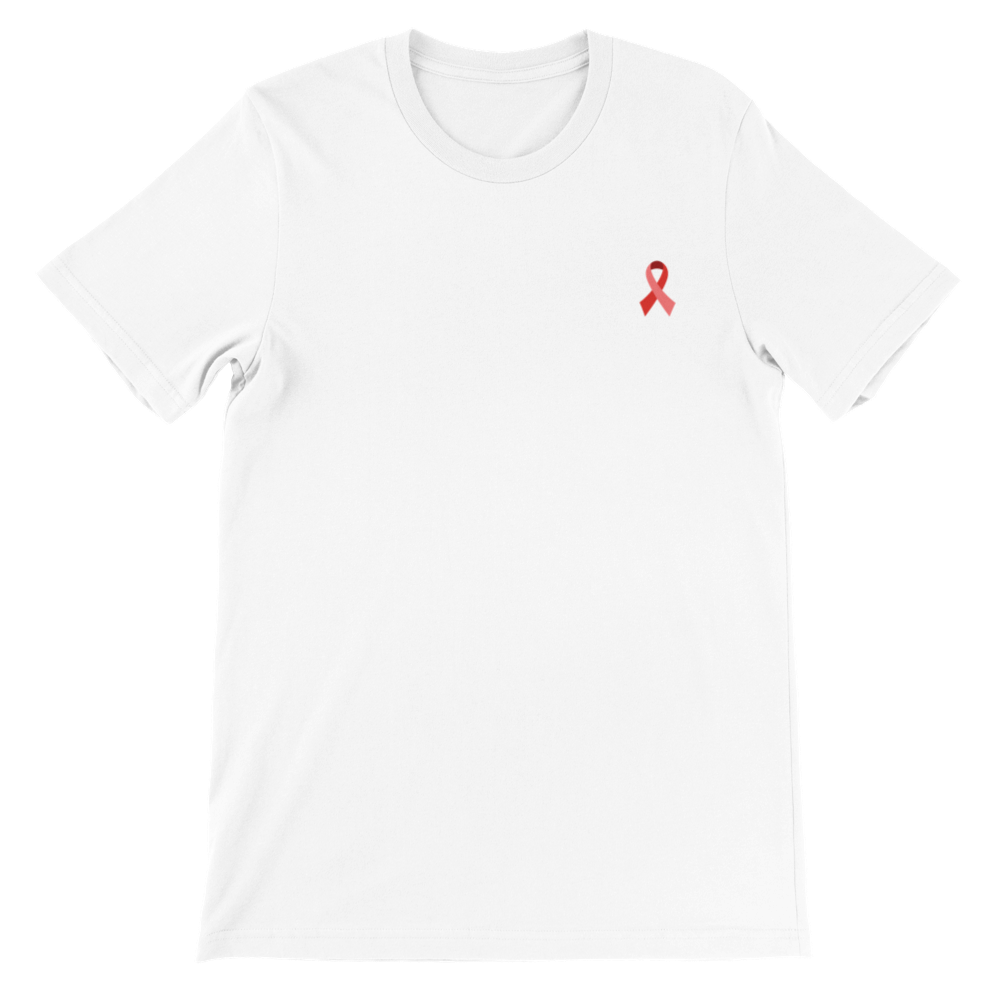 red ribbon t shirt