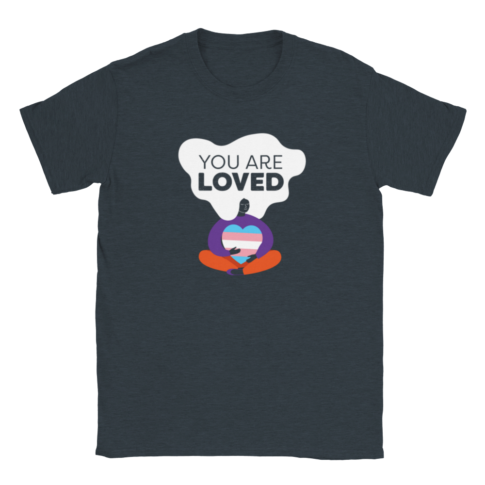 You are loved (trans flag) tee