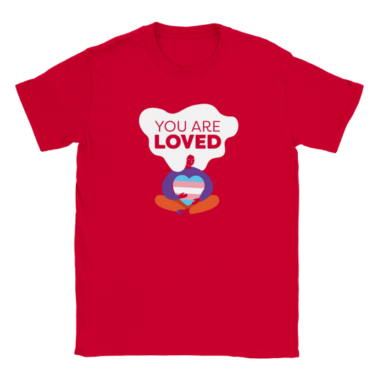 You are loved (trans flag) tee
