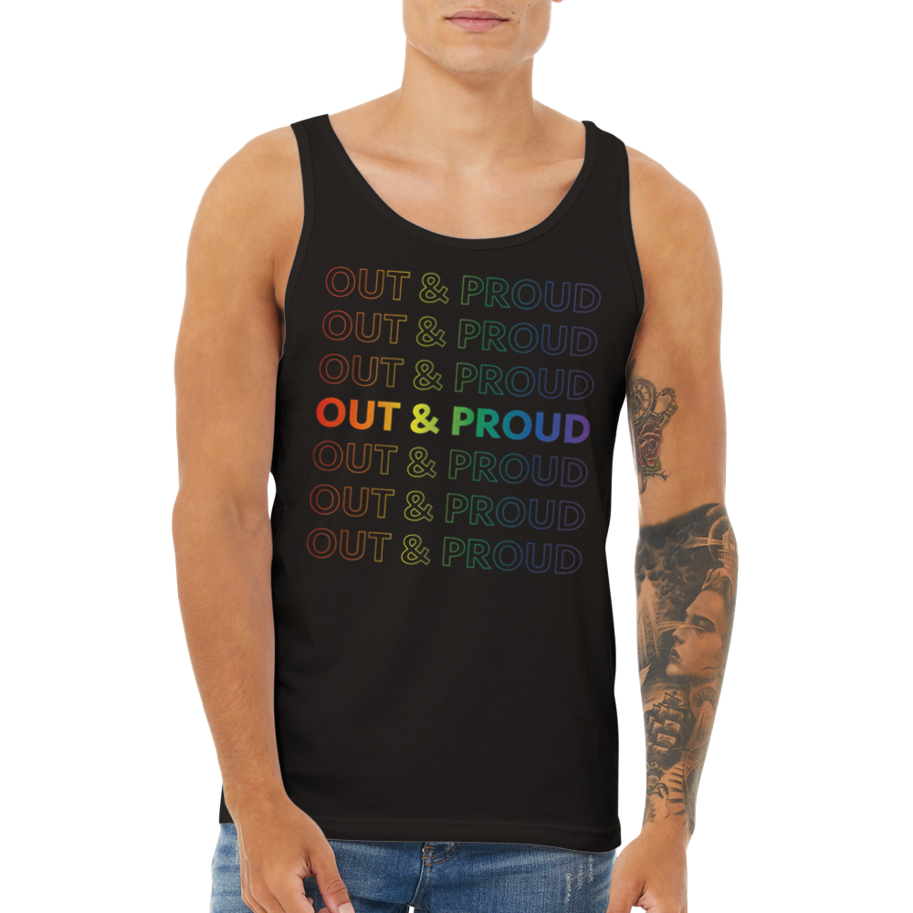Out and Proud gradient tank