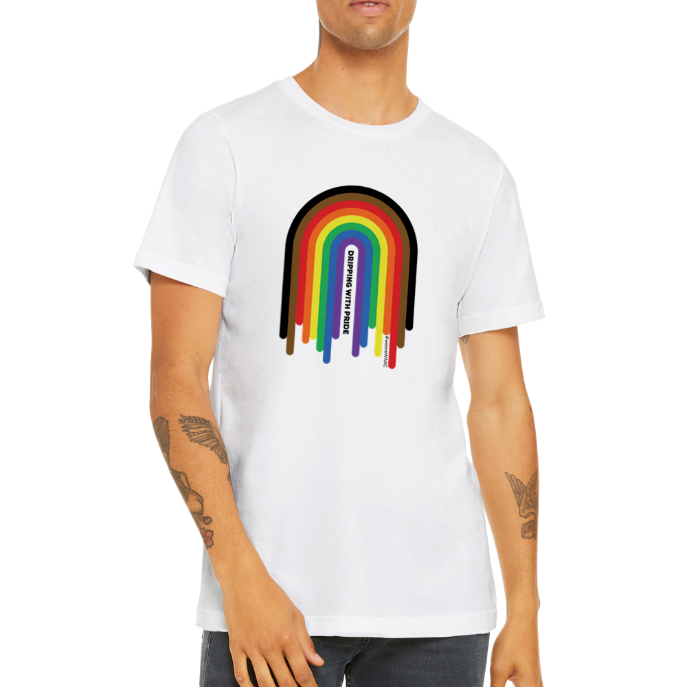 Dripping with Pride - rainbow tee