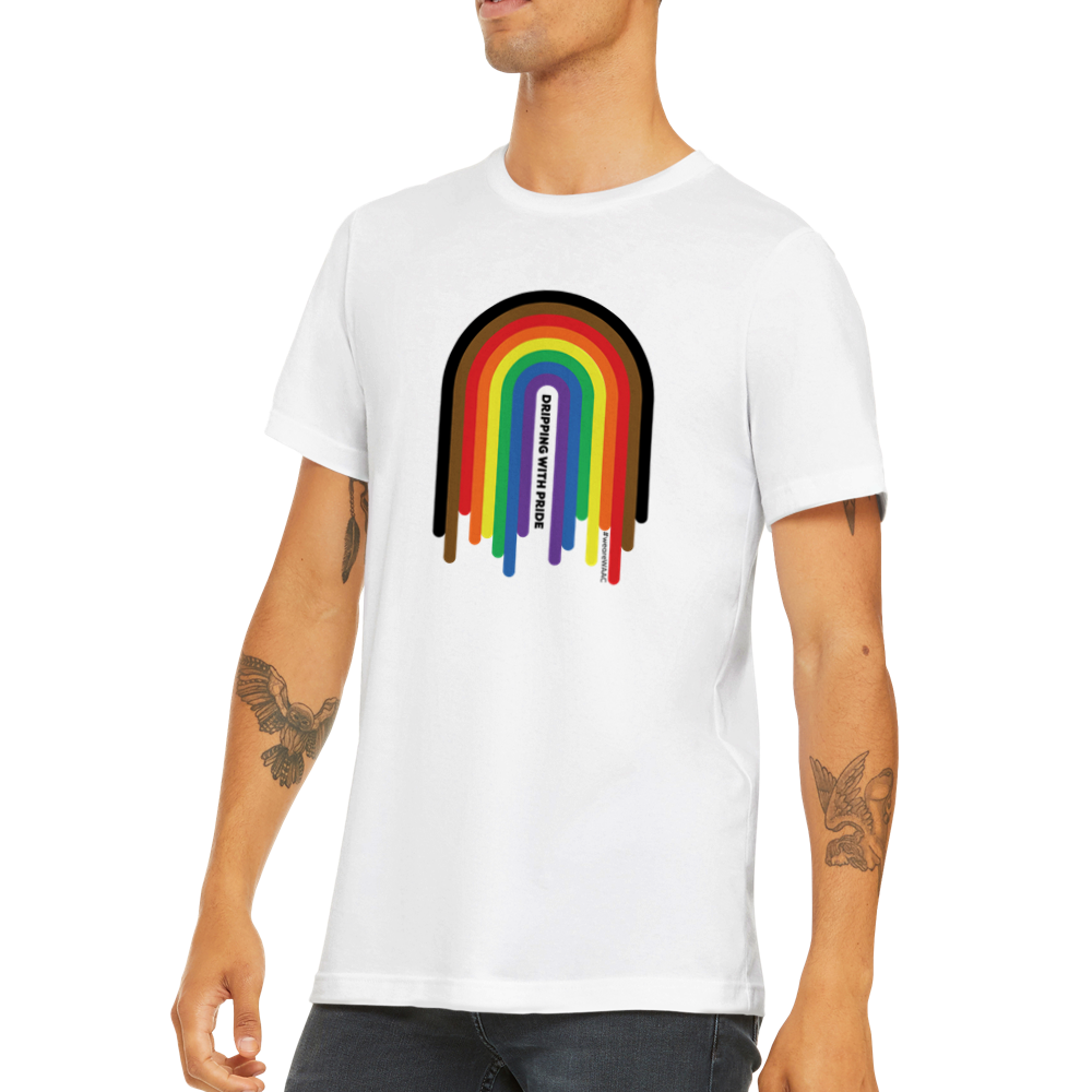 Dripping with Pride - rainbow tee