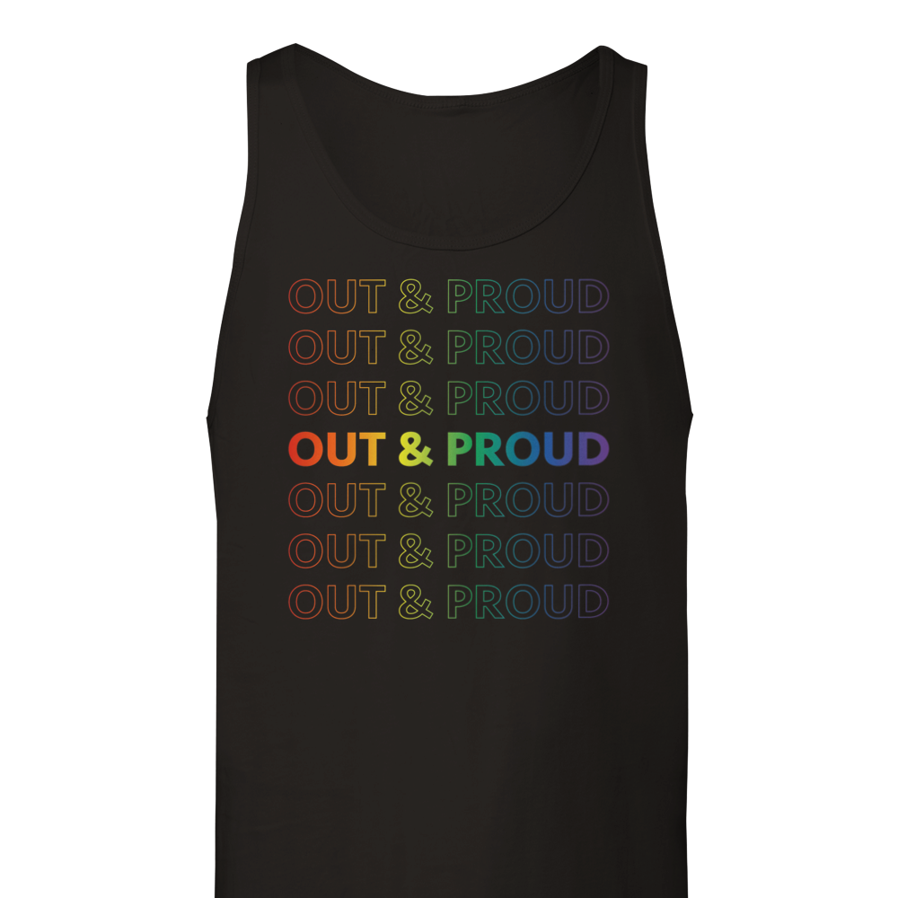 Out and Proud gradient tank