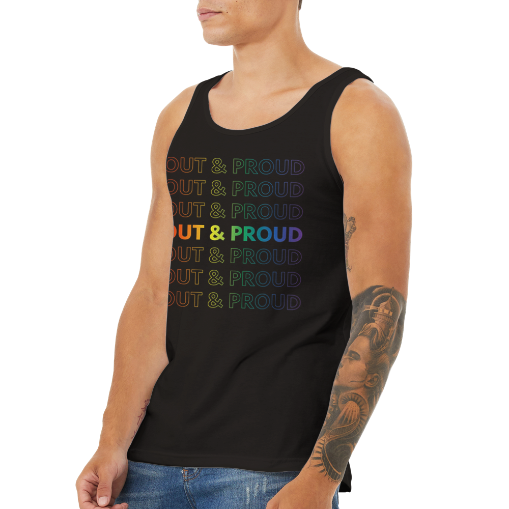 Out and Proud gradient tank