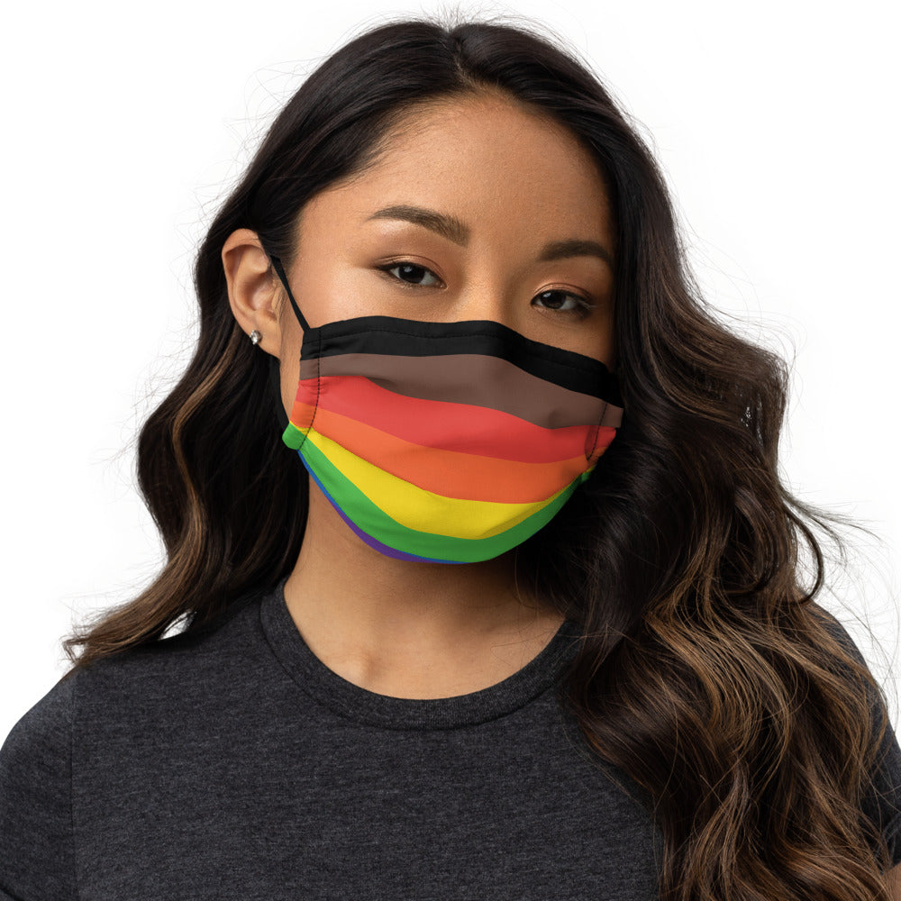 Pride flag face mask