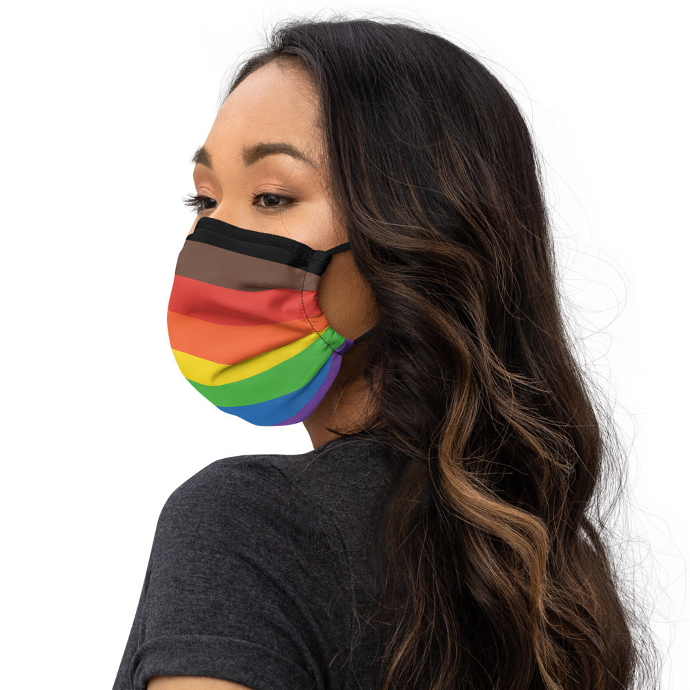 Pride flag face mask