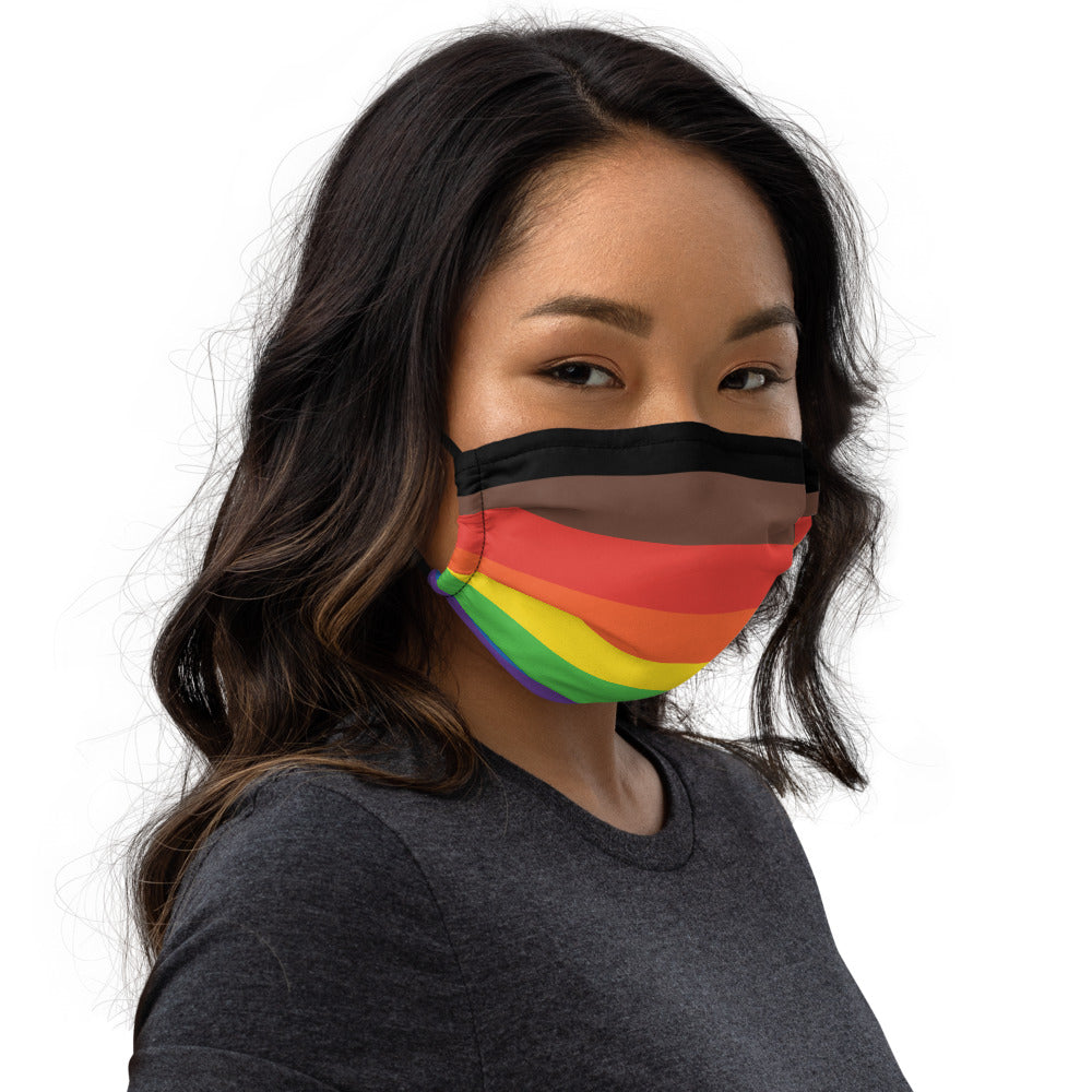 Pride flag face mask