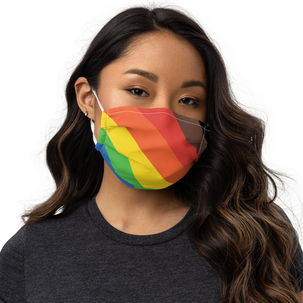 Pride flag face mask