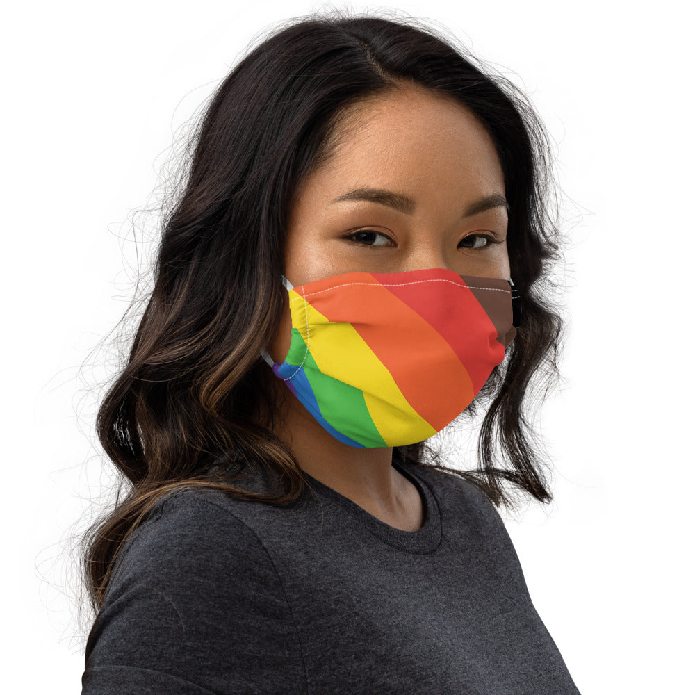 Pride flag face mask